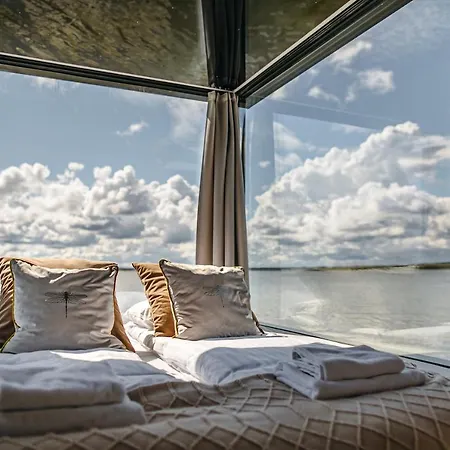 Grand Ht Houseboats- Domki Na Wodzie - Jacuzzi, Sauna, Motorboat Großmöllen Exterior foto