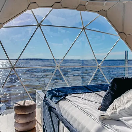 Grand Ht Houseboats- Domki Na Wodzie - Jacuzzi, Sauna, Motorboat Großmöllen Exterior foto